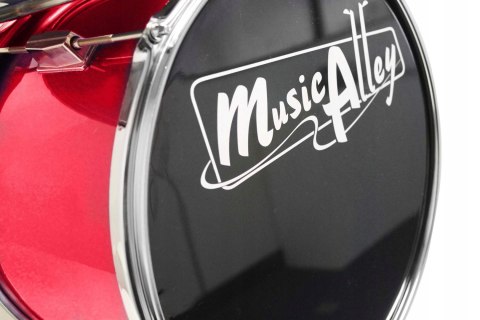 Music Alley DBJK02-MR Trzyczęściowy zestaw bębna dla dzieci