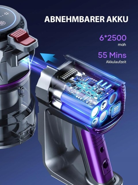 Odkurzacz pionowy Buture VC50-PL fioletowy