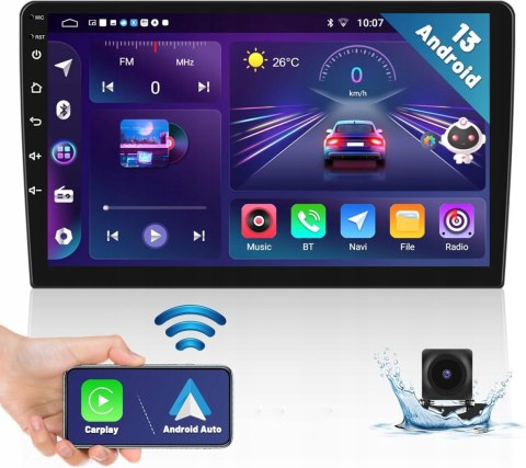 Radio samochodowe Hikity Radio Samochodowe 9" z Androidem Nawigacja 2-DIN