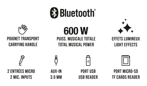 Głośnik przenośny BigBen Party Tower XL 600 W