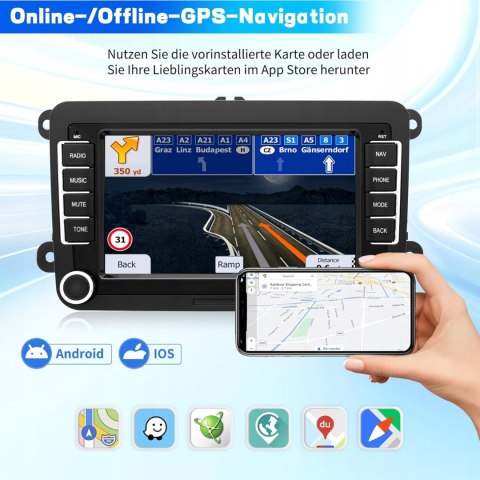 RADIO SAMOCHODOWE AS006 DO VW PASSAT GOLF POLO SKODA SEAT