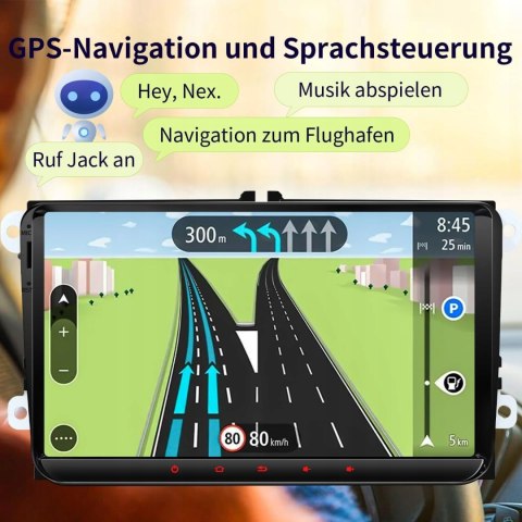 RADIO SAMOCHODOWE AS016 DO VW GOLF 5 6 polo passat sharan CARPLAY