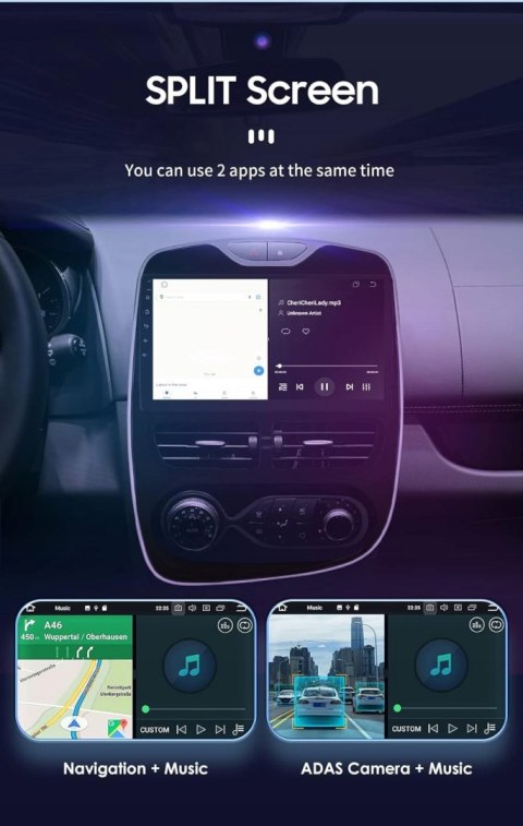 RADIO SAMOCHODOWE HIZPO RENAULT CLIO 2012-2016 CARPLAY