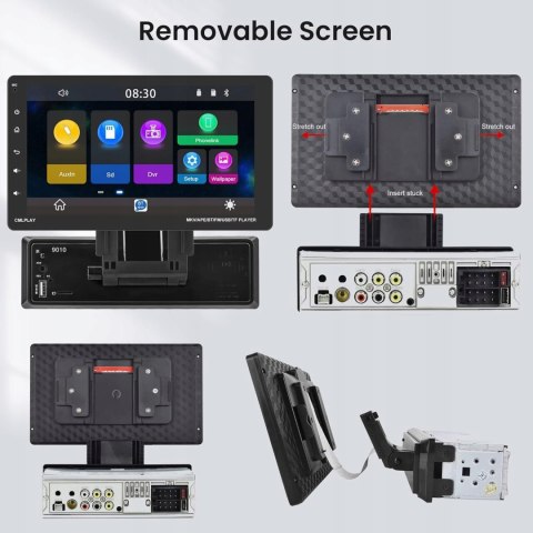 Radio samochodowe AS039 9'' APPLE CARPLAY 1-DIN