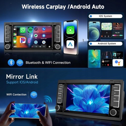 Radio samochodowe AS075 DO VW T5 T6 MULTIVAN 2004-2009 CARPLAY