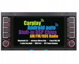 Radio samochodowe AS075 DO VW TUAREG TRANSPORTER MULTIVAN CARPLAY