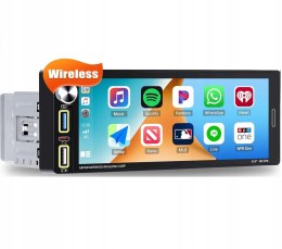 Radio samochodowe CAMECHO AS043 9'' APPLE CARPLAY 1-DIN