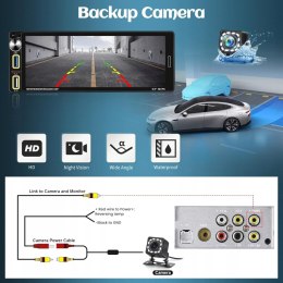 Radio samochodowe CAMECHO AS043 9'' APPLE CARPLAY 1-DIN