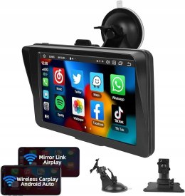 Radio samochodowe Podofo 4210201133315 CARPLAY ANDROID BLUETOOTH
