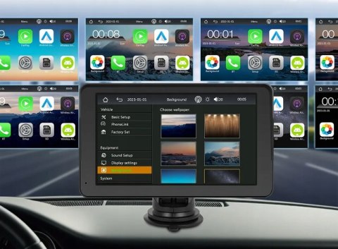 Radio samochodowe Podofo 4210201133315 CARPLAY ANDROID BLUETOOTH