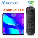 X88 PRO10 Android 11.0 TV Box 2GB 16GB ROM RK3318 NETFLIX HBO USB HDMI 4K