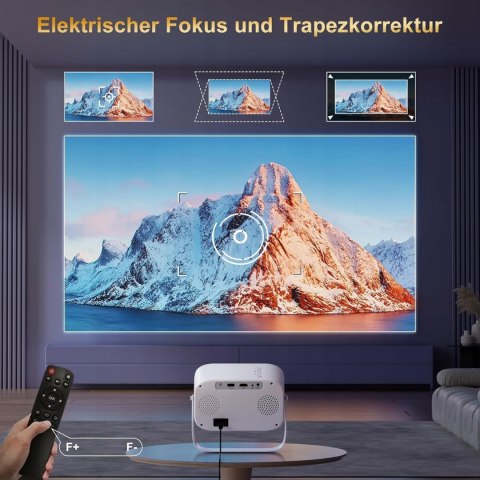 Eroshoo P28A Mini projektor obrotowy 360°, 5G WiFi Bluetooth HD