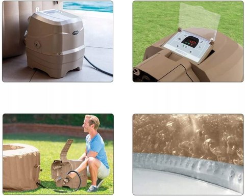 JACUZZI Z HYDROMASAŻEM INTEX 196 X 71CM 28426ex SPA 4os