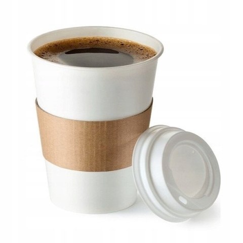 Kubki jednorazowe Guillin 180 ml papierowe białe 50 sztuk