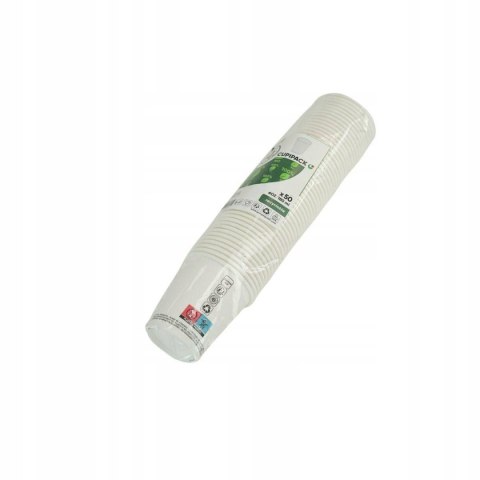 Kubki jednorazowe Guillin 180 ml papierowe białe 50 sztuk