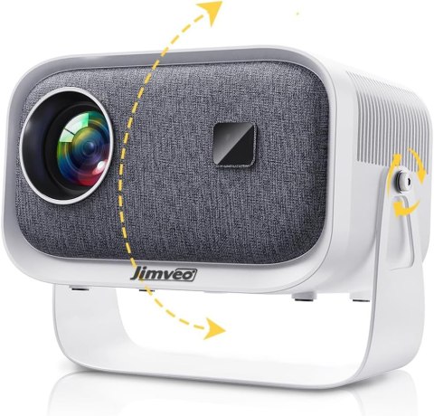 Mini PROJEKTOR z WiFi BLUETOOTH JIMVEO E18 1080p BIAŁY