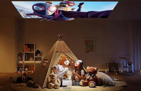 Mini PROJEKTOR z WiFi BLUETOOTH JIMVEO E18 1080p BIAŁY