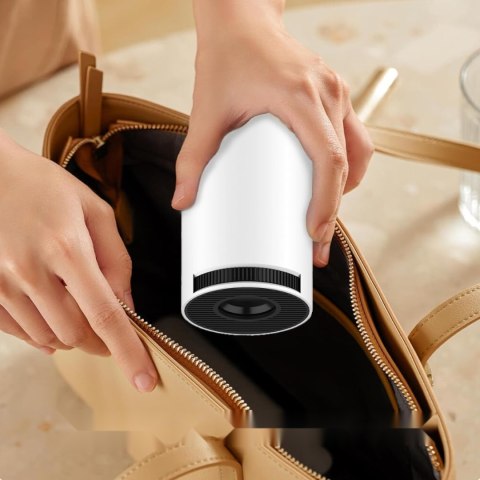 Mini projektor LQWELL HY300 WiFi 6 BT5.0 Android szary