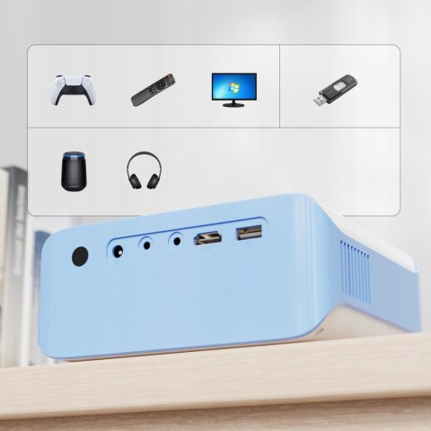 Projektor 5500LM Full HD 5G WiFi Bluetooth USB HDMI Wideo Kino Domowe