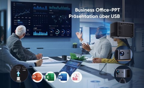 Projektor LCD VIGPIL C26C srebrny