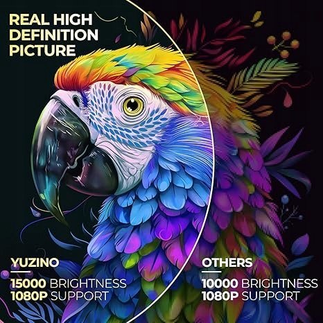 Projektor LED YUZINO Mini rzutnik YUZINO 2024 biały