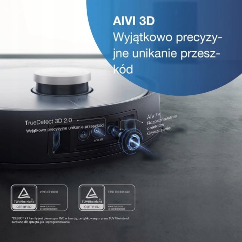Robot sprzątający Ecovacs DEEBOT X1 PLUS srebrny/szary