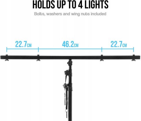 Stojak na oświetlenie foto TIGER LIS7-BK 920