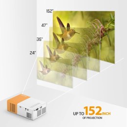 Vamvo Mini projektor, przenośny YG300 Pro Full HD 1080p