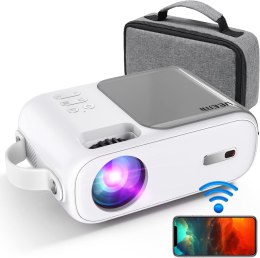Veemi Mini projektor WiFi do filmów kina domowego z interfejsem HDMI-USB-AV
