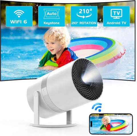 YOOYAA MINI BEAMER Projektor Android WiFi6 Bluetooth Full HD 1080P Kino