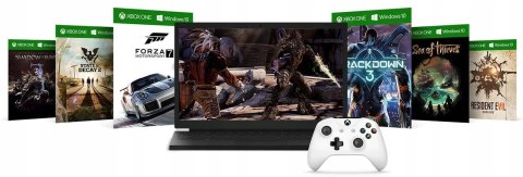 Konsola Xbox One S biała 1TB NAPĘD + 2 pady 4K Konsola Xbox One S biała 1TB NAPĘD + 2 pady 4K