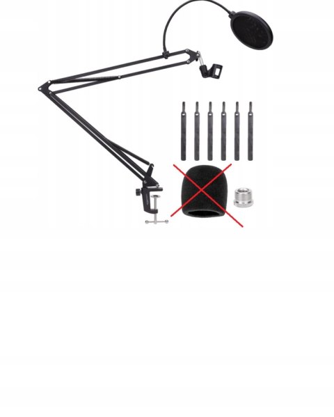 BASICS Statyw Mikrofonowy Z Popfiltrem Do Blue Yeti Snowball HyperX