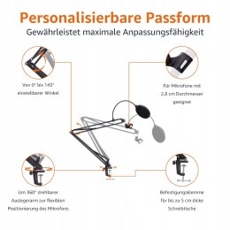 BASICS Statyw Mikrofonowy Z Popfiltrem Do Blue Yeti Snowball HyperX