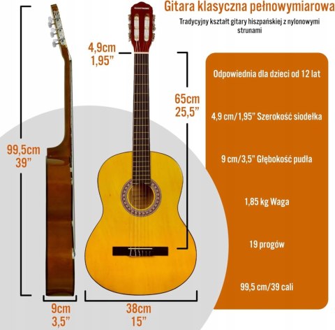 Gitara klasyczna Rocketmusic XF201EN