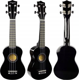 Martin Smith UK-212-BK Soprano Ukulele, Czarny, 53 x 7 x 17 cm