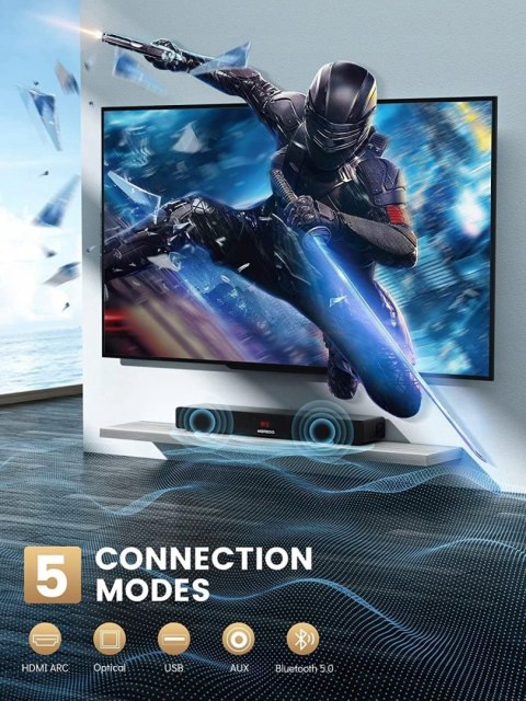 Meredo D47CH-6 Soundbar 2.1 150W z wbudowanym subwooferem 71cm