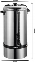 Saro Gastro ekspres do kawy z okrągłym filtrem 15 litrów, ok. 100 kubków
