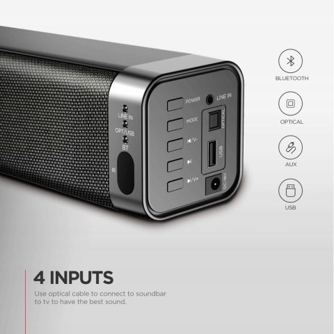 Soundbar Bomaker Odine 1 2.0 60 W czarny