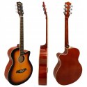 Tiger Cutaway zestaw do gitary akustycznej - Sunburst