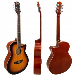 Tiger Cutaway zestaw do gitary akustycznej - Sunburst