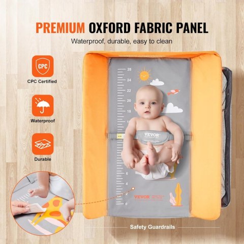 VEVOR Składany stół do przewijania z koszem do przechowywania