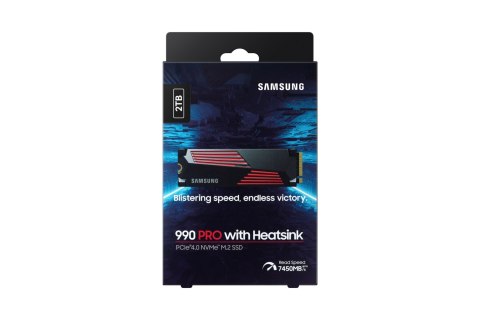 Dysk SSD Samsung 990 Pro M.2 2TB + Heatsink M.2 PCIe MZ-V9P2T0CW