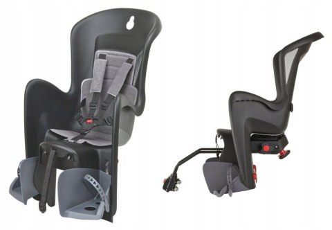 Fotelik rowerowy tylny Polisport BILBY RS czarny