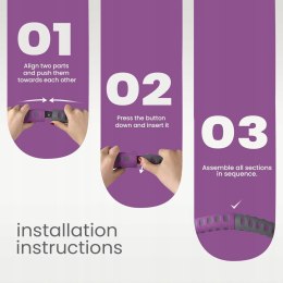 Hula hop z wypustkami HD-LINE 100 cm wielokolorowy