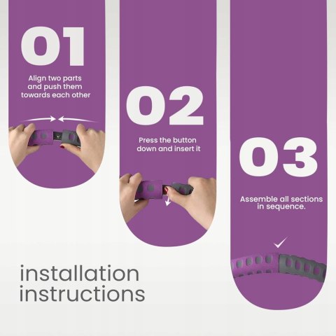 Hula hop z wypustkami HD-LINE 100 cm wielokolorowy