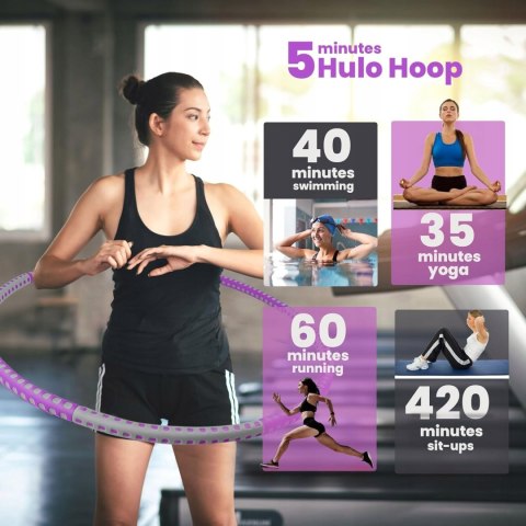 Hula hop z wypustkami HD-LINE 100 cm wielokolorowy