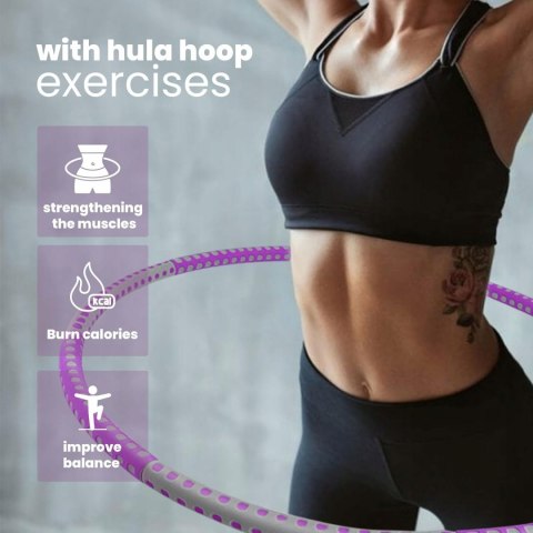 Hula hop z wypustkami HD-LINE 100 cm wielokolorowy