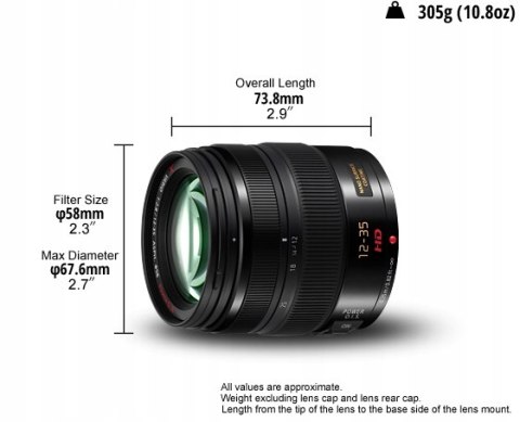 Obiektyw Panasonic Micro 4/3 Lumix G X Vario 12-35mm f/2.8 II ASPH