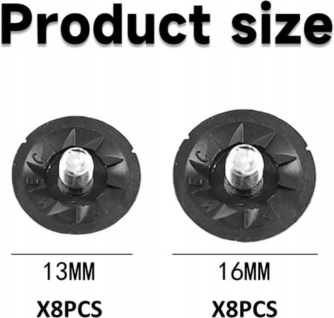 16X WYMIENNE KORKI WKRĘTY DO BUTÓW PIŁKARSKICH SPORTOWYCH