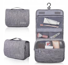AiQInu składana kosmetyczka do zawieszenia uniseks szara